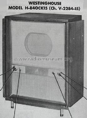 H840CK15 ; Westinghouse El. & (ID = 758996) Television