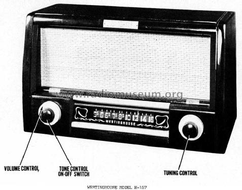 H-157 Library Ch= V-2122; Westinghouse El. & (ID = 947103) Radio