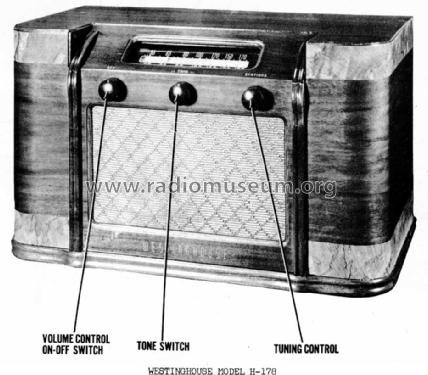 H-178 Ch= V-2123; Westinghouse El. & (ID = 957688) Radio