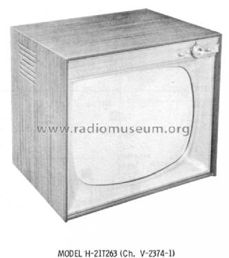 H-21T263 Ch= V-2374-1; Westinghouse El. & (ID = 901834) Télévision