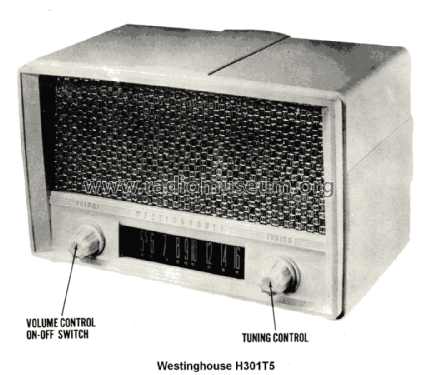 H-301T5 Ch= V-2148; Westinghouse El. & (ID = 1597860) Radio