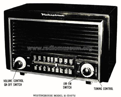 H-324T7U Ch= V-2136; Westinghouse El. & (ID = 2792337) Radio