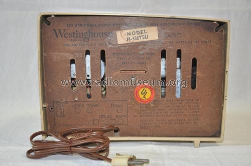 H-336T5U Ch= V-2157-U; Westinghouse El. & (ID = 2294606) Radio