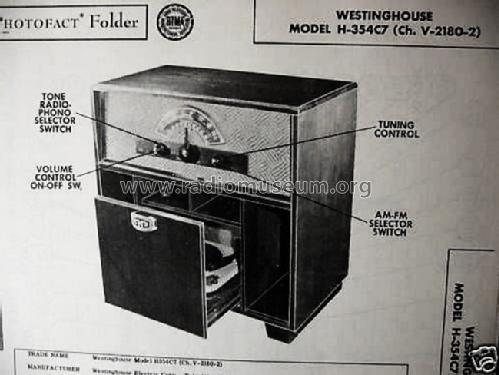 H-354C7 Ch= V-2180-2; Westinghouse El. & (ID = 1590257) Radio