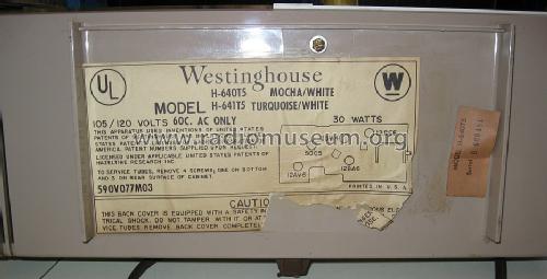 H-640T5 Ch= unknown; Westinghouse El. & (ID = 1325852) Radio