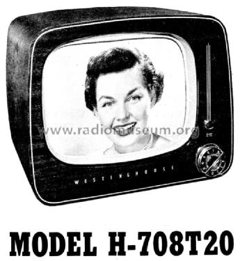 H-708T20 Ch= V-2220-1; Westinghouse El. & (ID = 1209133) Television