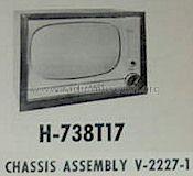 H-738T17 Ch= V-2227-1; Westinghouse El. & (ID = 680456) Television