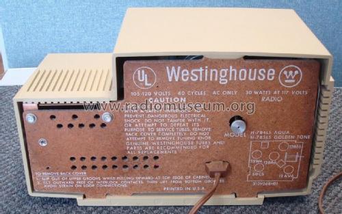 H-785L5 Ch= V-2259-6; Westinghouse El. & (ID = 2908320) Radio