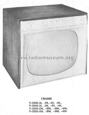 H-934TU21 Ch= V-2352-104; Westinghouse El. & (ID = 2164913) Télévision