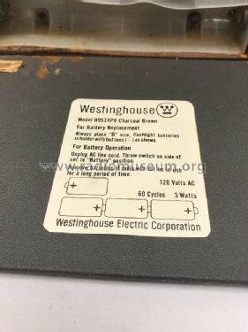 H-953XP8 Ch= V-2580-1; Westinghouse El. & (ID = 2247189) Radio