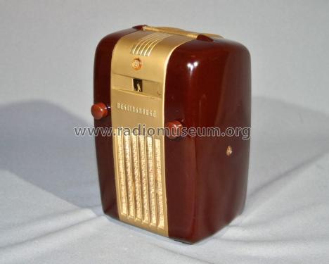 'Little Jewel' 'Refrigerator' H127 ; maroon; Westinghouse El. & (ID = 1663615) Radio