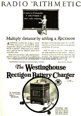 Rectigon Battery Charger ; Westinghouse El. & (ID = 1378115) A-courant