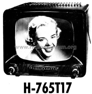 Stratovision H-765T17 Ch= V-2240-1; Westinghouse El. & (ID = 1226455) Television