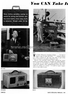 unknown portable ; Westinghouse El. & (ID = 1807592) Radio