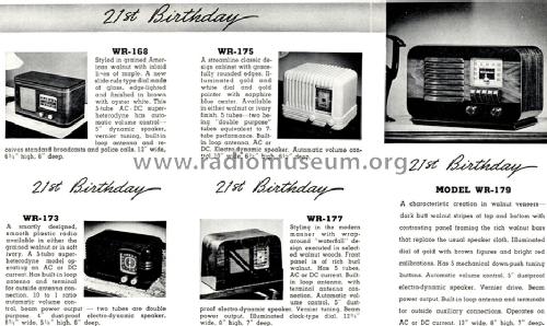 WR-168 ; Westinghouse El. & (ID = 1672190) Radio