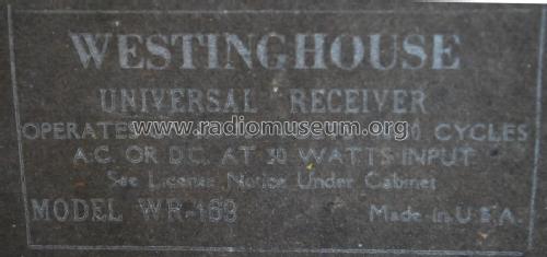 WR169; Westinghouse El. & (ID = 2380729) Radio