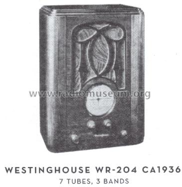 WR-204 ; Westinghouse El. & (ID = 1559837) Radio