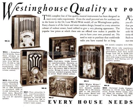 WR-22 ; Westinghouse El. & (ID = 1703264) Radio