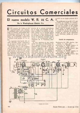 WR32 ; Westinghouse El. & (ID = 1024028) Radio