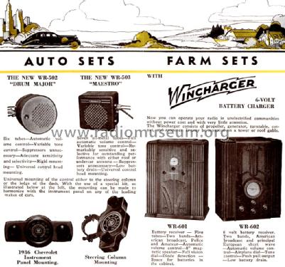 WR-503 Maestro ; Westinghouse El. & (ID = 1671691) Car Radio