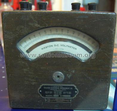 265 DC Voltmeter ; Weston Electrical (ID = 1350575) Equipment