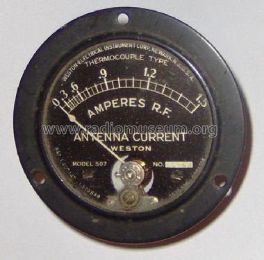 Antenna RF Current Meter 507; Weston Electrical (ID = 1927473) Equipment