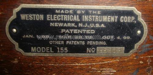 AC-Voltmeter 155; Weston Electrical (ID = 1197127) Ausrüstung