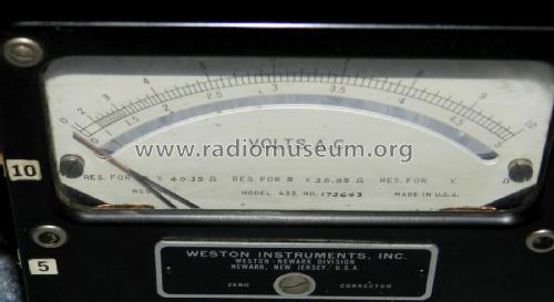 AC Voltmeter 433; Weston Electrical (ID = 2723173) Equipment