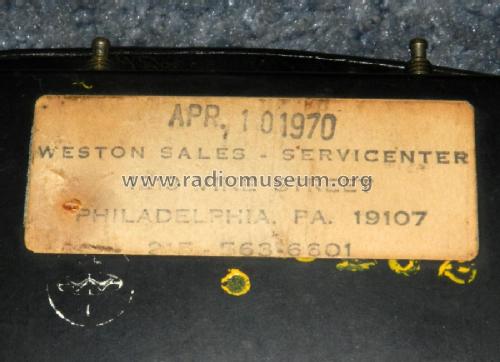 DC Voltmeter 931; Weston Electrical (ID = 2712654) Equipment