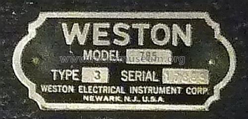 Industrial Circuit Tester 785 Type 3; Weston Electrical (ID = 2039775) Ausrüstung