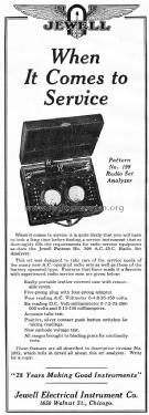 Jewell Radio Set Analyzer Pattern 199; Weston Electrical (ID = 1433870) Equipment