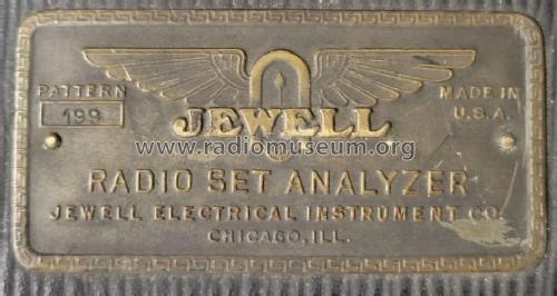 Jewell Radio Set Analyzer Pattern 199; Weston Electrical (ID = 3057740) Equipment