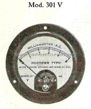 Milliammeter A.C. 301V; Weston Electrical (ID = 815987) Equipment