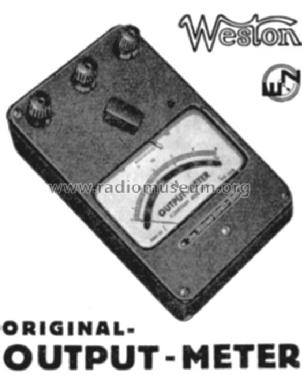 Output-Meter ; Weston Electrical (ID = 275634) Equipment