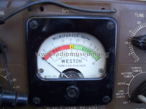 Tube Tester TV-4/U; Weston Electrical (ID = 1177294) Equipment