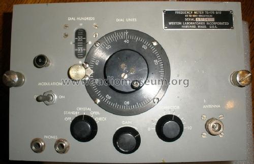 Frequency Meter 85 to 1000 Megacycles TS-175 B/U; Weston Laboratories (ID = 1661366) Ausrüstung