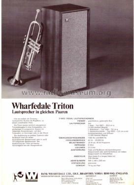 Triton 3 ; Wharfedale Brand, (ID = 2723377) Speaker-P