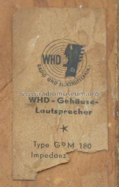 Gehäuse-Lautsprecher GPM 180; WHD, Wilhelm Huber & (ID = 1731275) Speaker-P