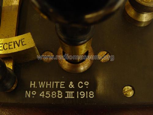 Telegraph Morse Key 4588 III; White, H. & Co; (ID = 2430064) Morse+TTY