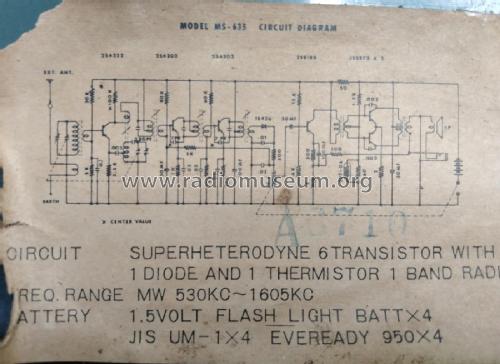 All Transistor Hi Fi Sound MS-635 ; Wilco Sanyo Electric (ID = 2809998) Radio