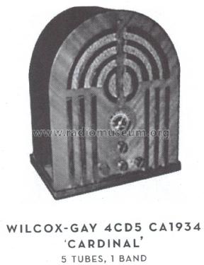 4CD5 Cardinal ; Wilcox-Gay Corp.; (ID = 1556987) Radio