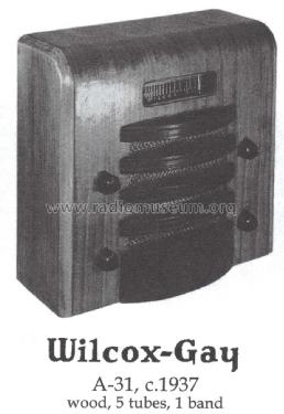 A-31 ; Wilcox-Gay Corp.; (ID = 1484680) Radio