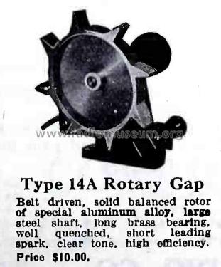 Rotary Spark Gap No. 14A; Wilcox Laboratories, (ID = 2390874) Amateur-D