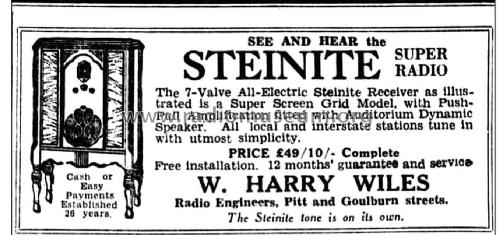 Steinite Super Radio 70; Wiles, W. Harry (ID = 2213975) Radio