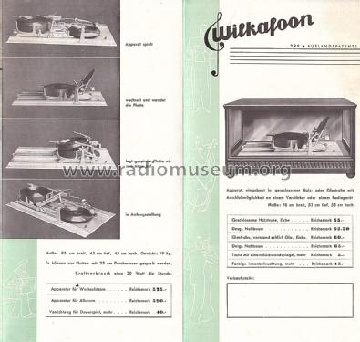 Elektro-Automatischer Schallplattenwechsler ; Wilkafoon, Jürgens, (ID = 2744587) R-Player