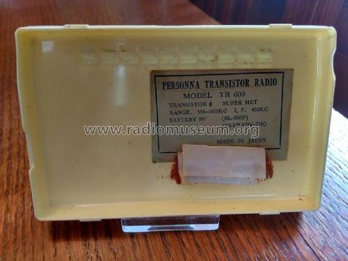 Personna Transistor Six 6T-160 TR-600 TR-64; Fuji High Frequency (ID = 2152219) Radio