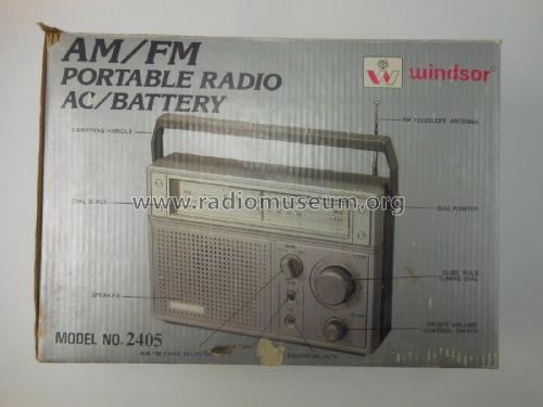 AM/FM Portable Radio 2405; Windsor Industries, (ID = 2320115) Radio