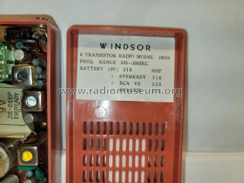 6 Transistor 16010; Windsor Industries, (ID = 2829550) Radio