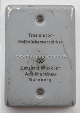 Transistor-Meßbrückenverstärker ; Winkler, Eduard, (ID = 2477189) Equipment