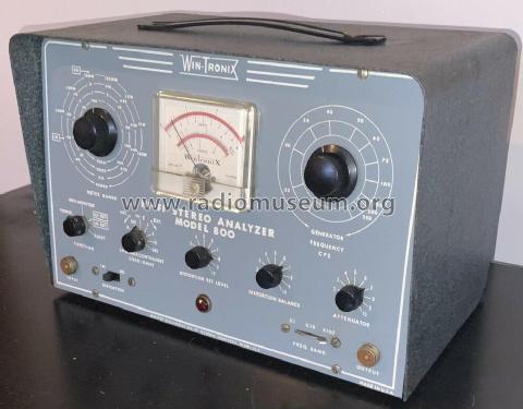 Win-Tronix Hi-Fi Stereo Analyzer 800; Winston Electronics (ID = 2724435) Equipment